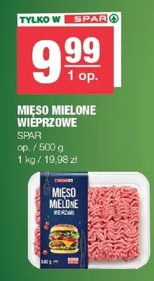 Mięso mielone wieprzowe promocja w SPAR