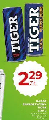 Napój energetyczny Tiger Maxi Classic promocja w Duży Ben