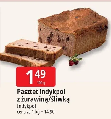 Pasztet indykpol z żurawiną/śliwką promocja w Leclerc