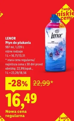 Płyn do płukania Lenor promocja w Lidl