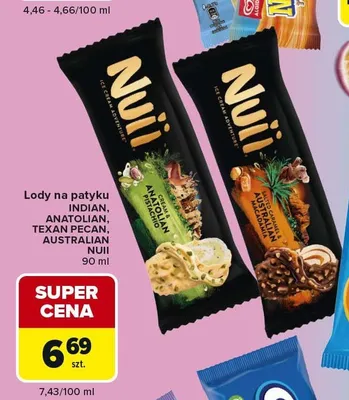 Lody na patyku Nuii Anatolian promocja w Carrefour Market
