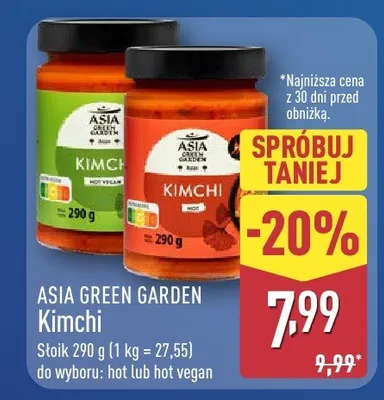 Kimchi do wyboru: hot lub hot vegan promocja w Aldi