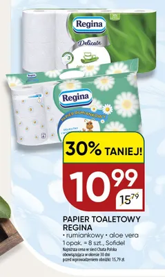 Papier toaletowy Regina aloe vera 8-pak promocja w Chata Polska