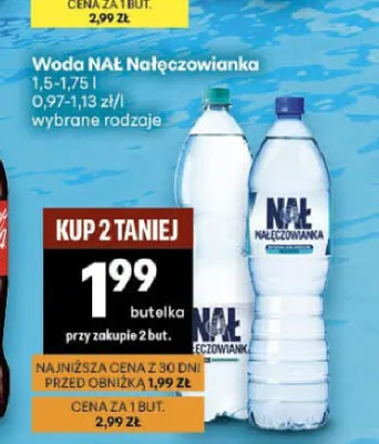 Woda Nałęczowianka promocja w Delikatesy Centrum