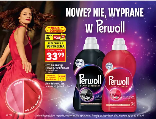 Płyn do prania Perwoll Black Detergent Renew promocja w Biedronka