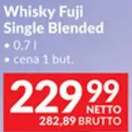 Whisky Fuji Single Blended promocja w Makro
