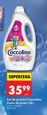 Żel do prania Coccolino Care 45 prań promocja w Biedronka