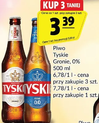 Piwo Tyskie Gronie, 0% promocja w Prim Market