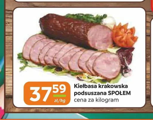 Kiełbasa krakowska podsuszana Społem promocja w Społem Częstochowa