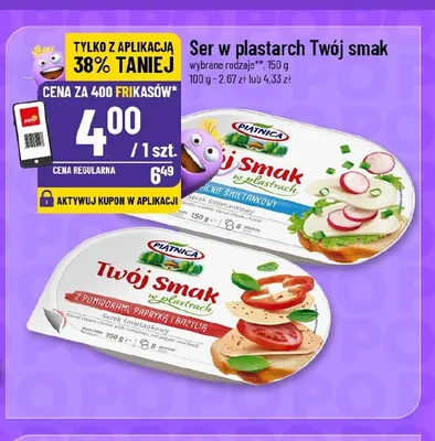 Ser w plastrach Twój smak naturalnie śmietankowy Piątnica promocja w POLOmarket