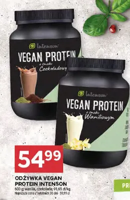 Odżywka Vegan Protein Intenson czekoladowy promocja w Stokrotka