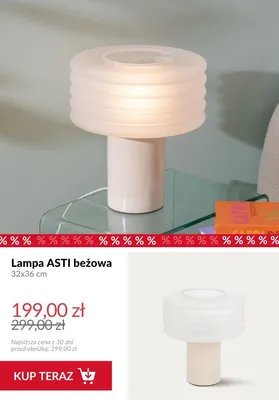 Lampa ASTI beżowa promocja w Homla