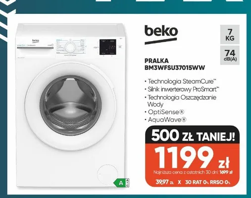 Pralka Beko promocja w Max Elektro