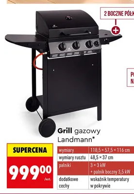 Grill gazowy promocja w Biedronka