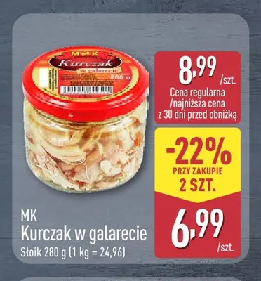 Kurczak w galarecie MK promocja w Aldi
