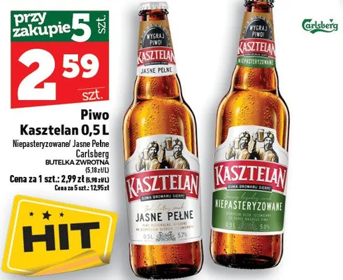 Piwo niepasteryzowane promocja w TOPAZ