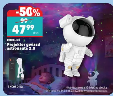 Projektor gwiazd astronauta 2.0 promocja w Biedronka