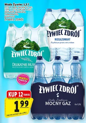 Woda Żywiec niegazowana delikatnie musująca promocja w Prim Market