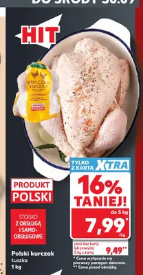 Polski kurczak tuszka promocja w Kaufland