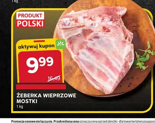 Żeberka wieprzowe mostki promocja w Stokrotka