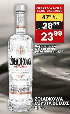 Wódka czysta de luxe promocja w Wafelek