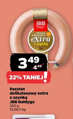 Pasztet delikatesowy extra z szynką promocja w Netto