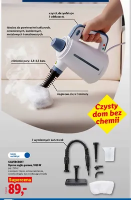 Ręczna myjka parowa Silvercrest promocja w Lidl