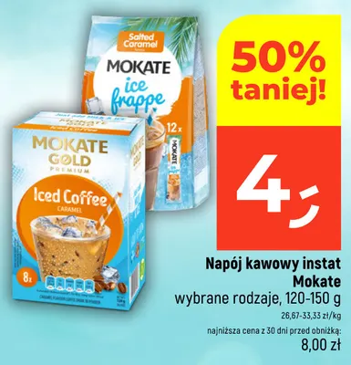 Kawa rozpuszczalna Napój kawowy instant Mokate Ice Frappe Salted Caramel promocja w Dealz