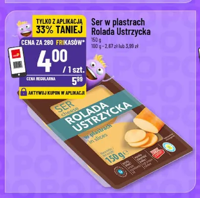 Ser w plastrach Rolada Ustrzycka promocja w POLOmarket