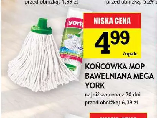 Końcówka mop bawełniana Mega York promocja w Gram Market