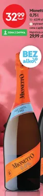 Wino bezalkoholowe Mionetto promocja w Żabka