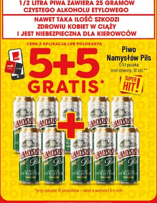 Piwo Namysłów Pils promocja w POLOmarket
