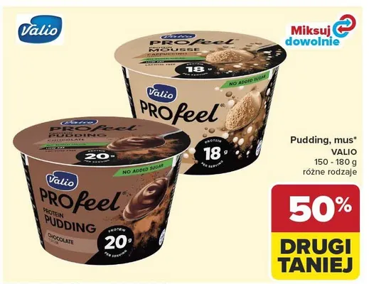 Pudding Valio PROfeel Protein Chocolate promocja w Carrefour