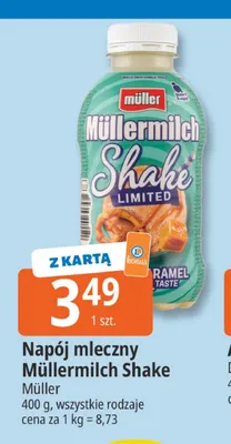 Napój mleczny Müllermilch Shake Müller promocja w Leclerc