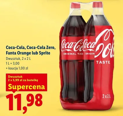 Napój gazowany 2-pak  promocja w Lidl