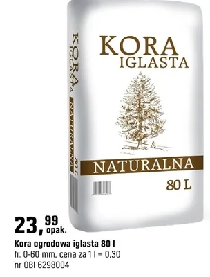 Kora ogrodowa iglasta 80l promocja w OBI