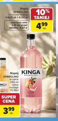 Napój Kinga Sparclino promocja w Carrefour
