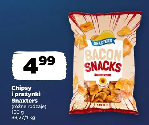 Chipsy i prażynki Snaxters promocja w Netto