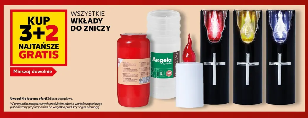 Wkłady do zniczy promocja w Kaufland