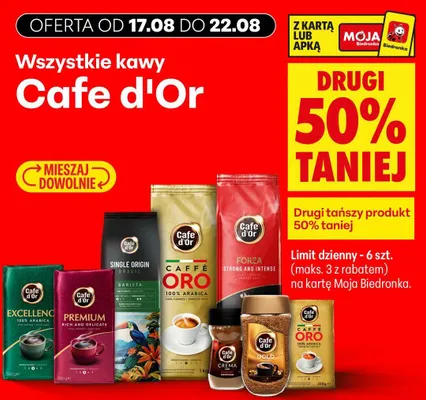 Kawa rozpuszczalna Cafe d'Or Gold promocja w Biedronka