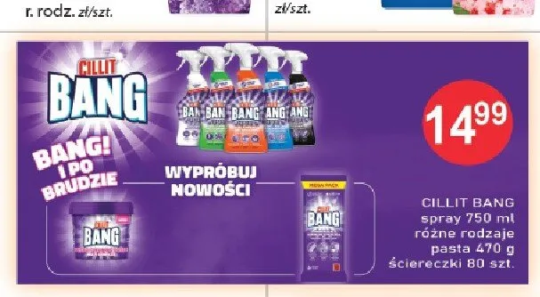 Ściereczki Cillit Bang 80szt. promocja w Drogerie Laboo