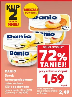 Serek homogenizowany Danio różne rodzaje promocja w Kaufland