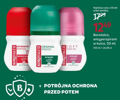 Antyperspirant w kulce Soft Borotalco promocja w Rossmann