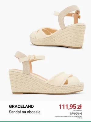 Sandał na obcasie Graceland promocja w Deichmann