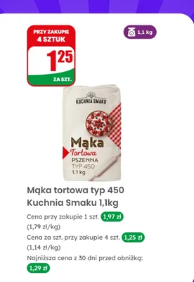 Mąka tortowa typ 450 promocja w Dino
