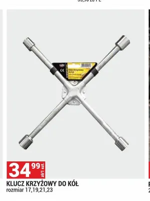 Klucz krzyżowy do kół promocja w Merkury Market