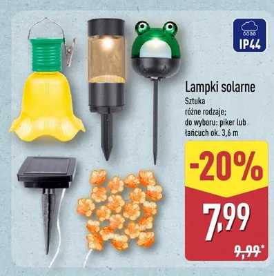 Lampki solarne promocja w Aldi