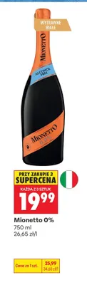 Wino bezalkoholowe Mionetto promocja w Biedronka