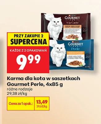Karma dla kota w saszetkach Gourmet Perle promocja w Biedronka