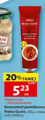 Koncentrat pomidorowy Primo Gusto w tubce promocja w Auchan